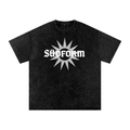"Classic Sunburst" SÜDFORM Acid Wash Oversize T-Shirt - 250 GSM