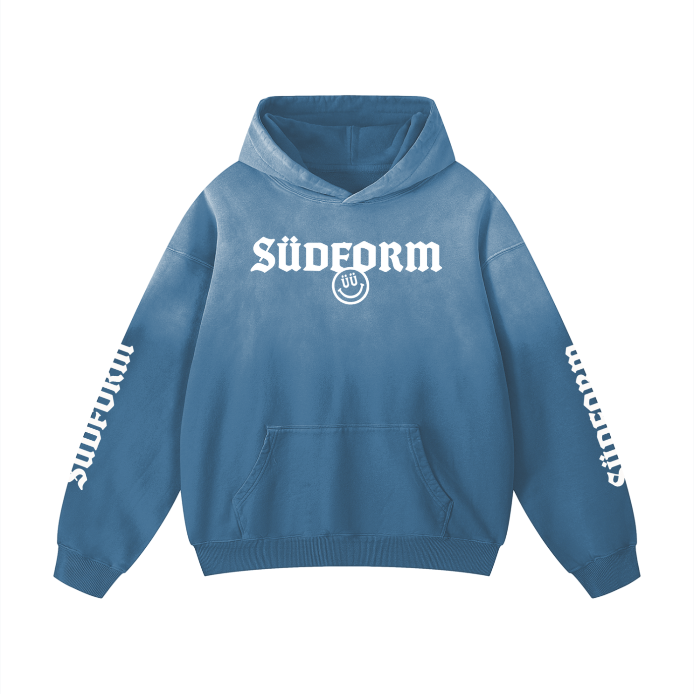 SÜDFORM "Jump School" Heavyweight Sunfade Oversized Hoodie