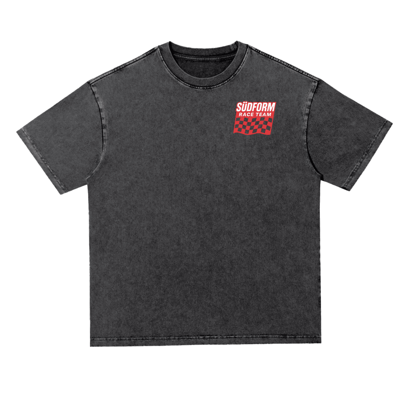 "SÜDFORM RACE TEAM" Snow Washed Heavyweight Oversize T-Shirt