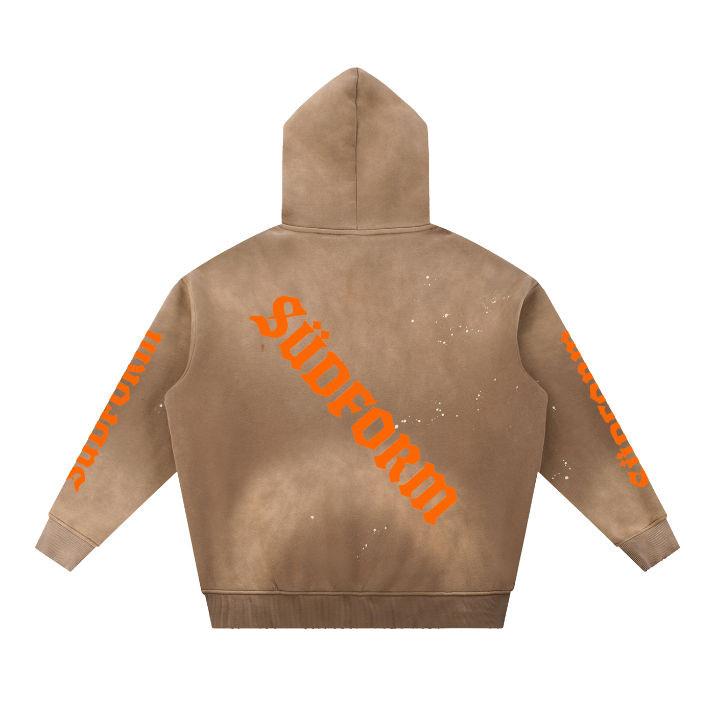 Vintage Washed Frayed Fleece Hoodie