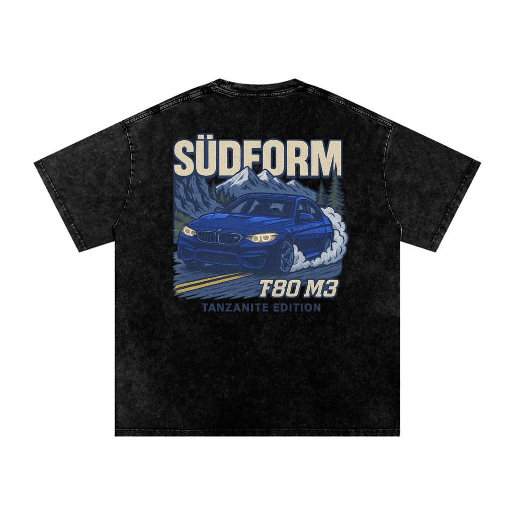 Snow Washed Oversized Cotton T-Shirt