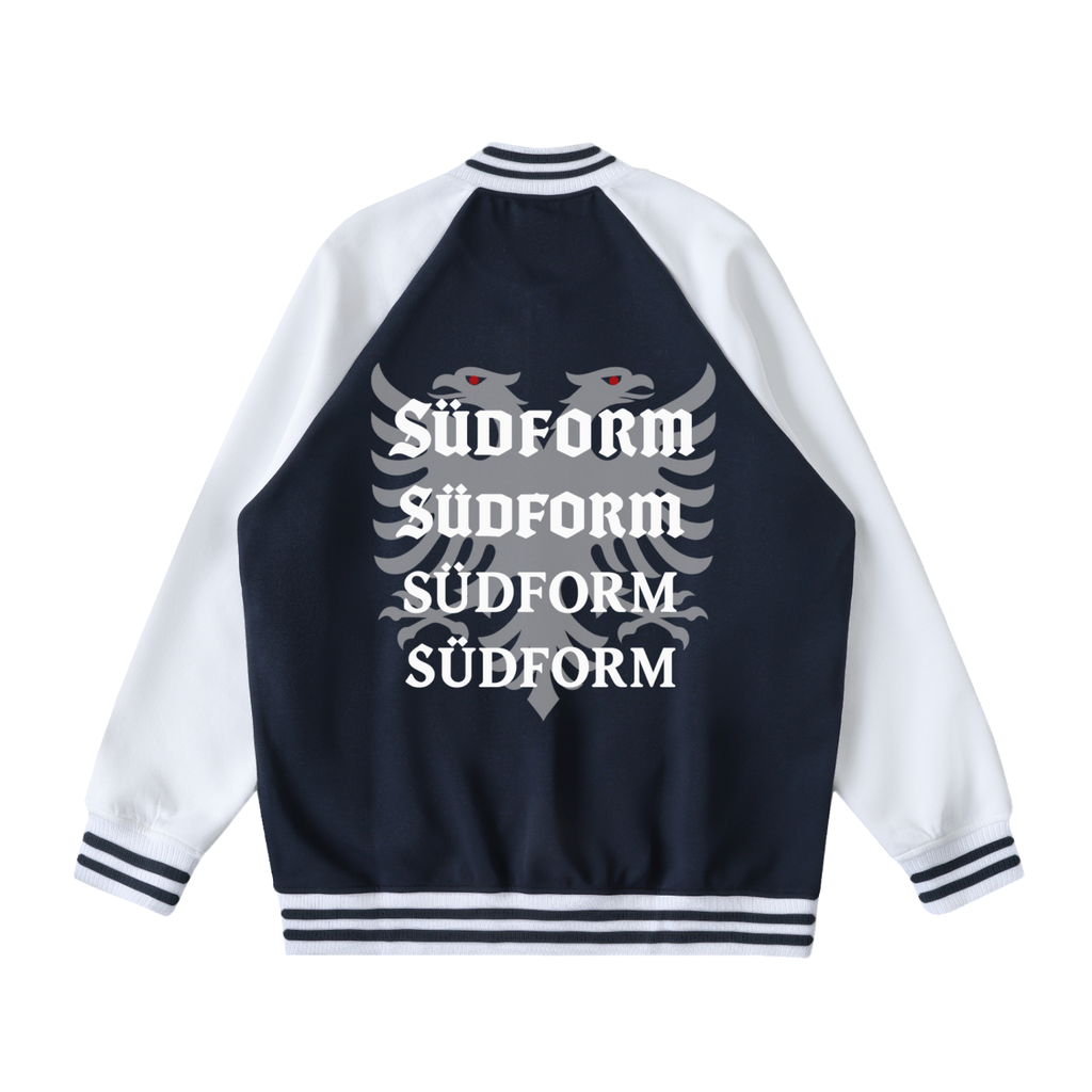 SÜDFORM Two Tone Raglan Sleeve Varsity Jacket