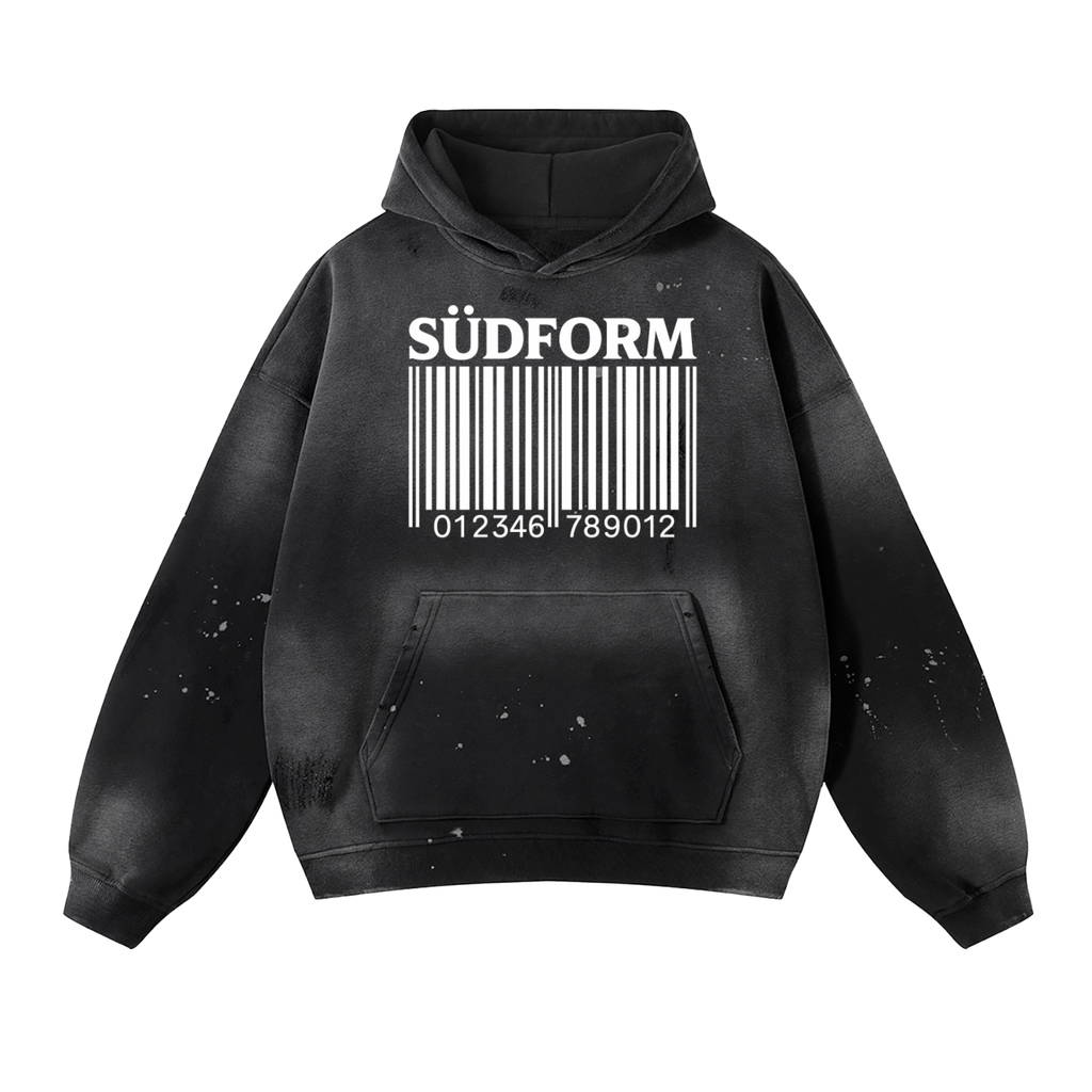 SÜDFORM MAGAZINE Issue 004 Vintage Washed Frayed Fleece Hoodie