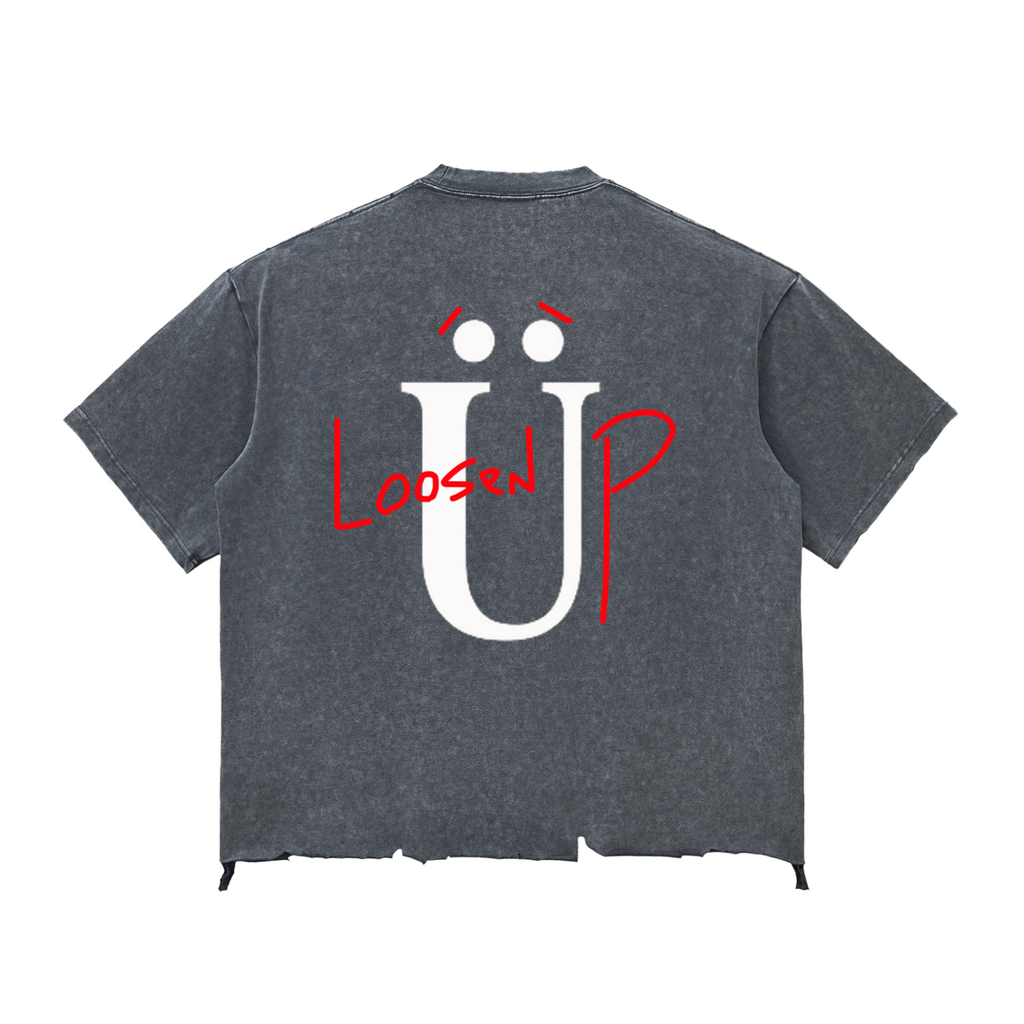 SÜDFORM "Loosen Up" Snow Wash Raw-Hem Boxy T-shirt