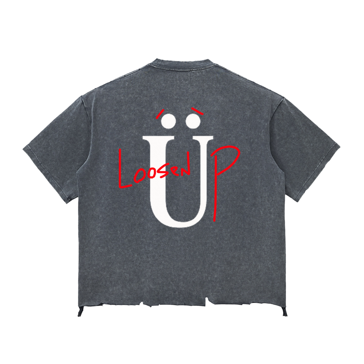 SÜDFORM "Loosen Up" Snow Wash Raw-Hem Boxy T-shirt