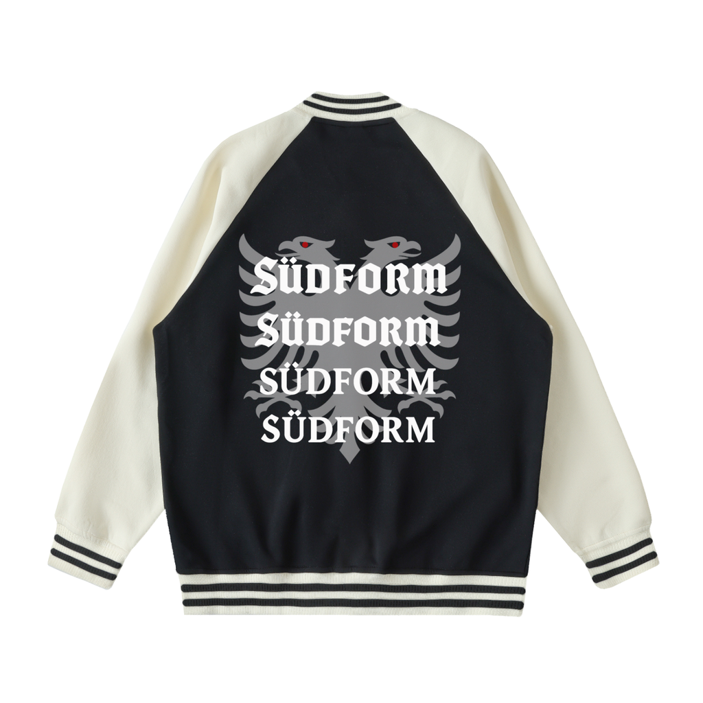 SÜDFORM Two Tone Raglan Sleeve Varsity Jacket