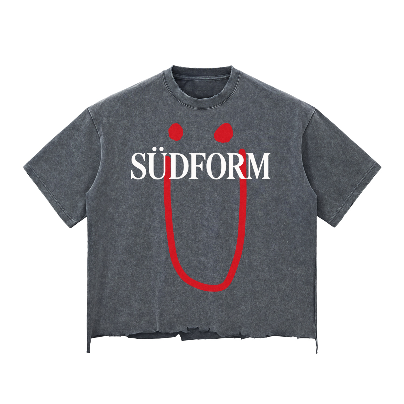 SÜDFORM "Loosen Up" Snow Wash Raw-Hem Boxy T-shirt