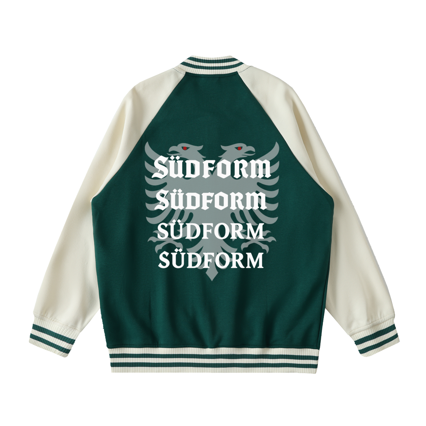 SÜDFORM Two Tone Raglan Sleeve Varsity Jacket