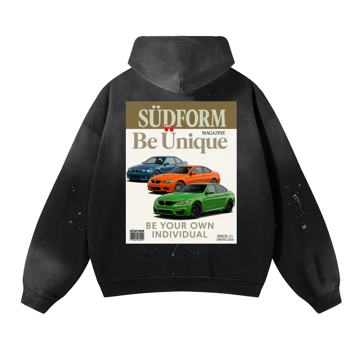 SÜDFORM Magazine Issue 005 Vintage Washed Frayed Fleece Hoodie