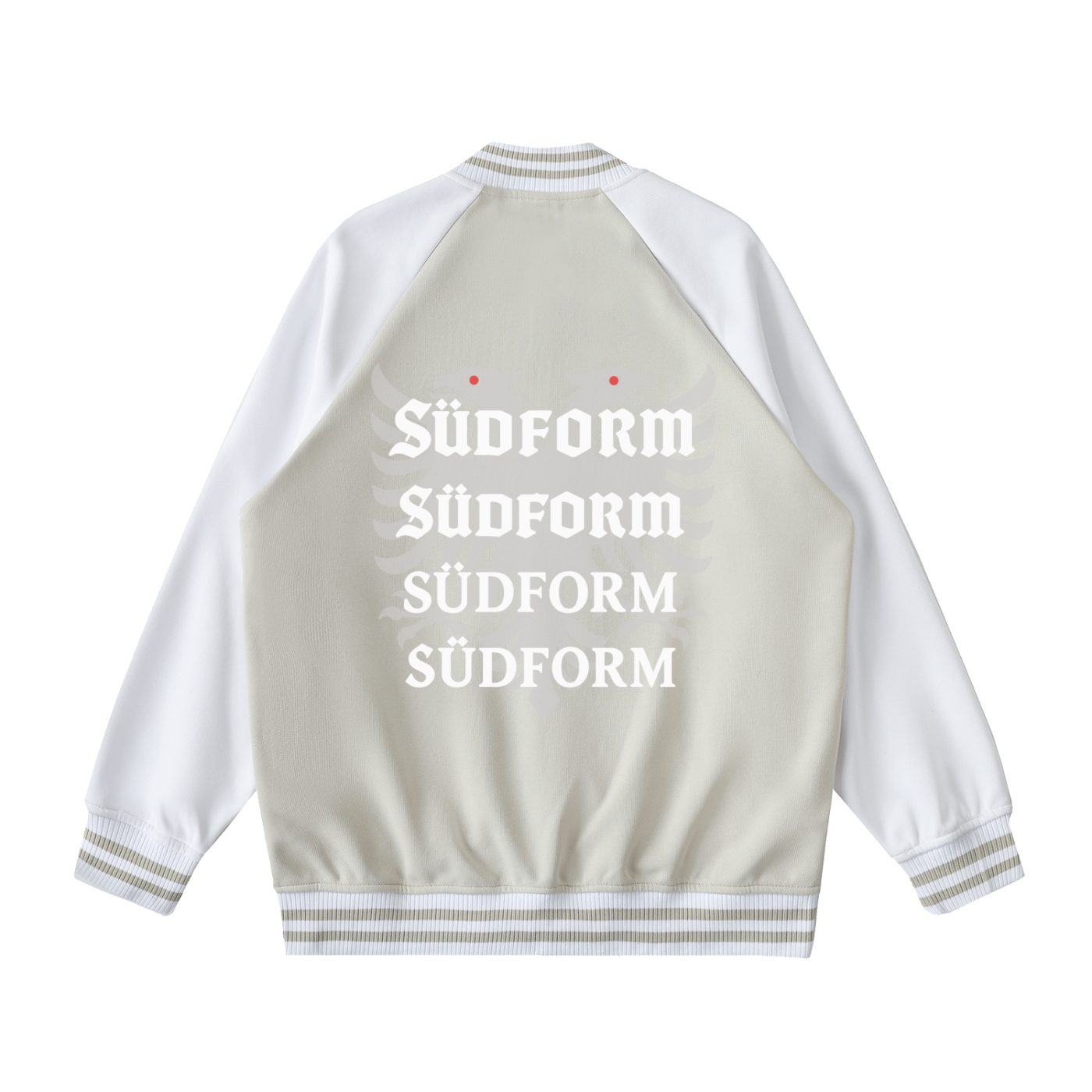 SÜDFORM Two Tone Raglan Sleeve Varsity Jacket