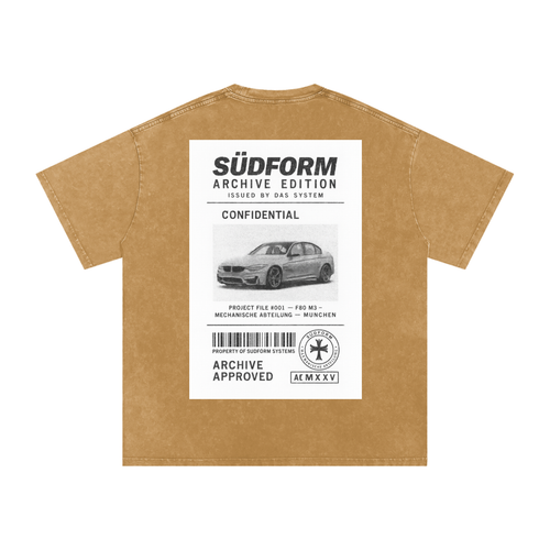 "ARCHIVE" SÜDFORM Snow Washed Oversized Cotton T-Shirt