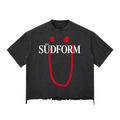 SÜDFORM "Loosen Up" Snow Wash Raw-Hem Boxy T-shirt
