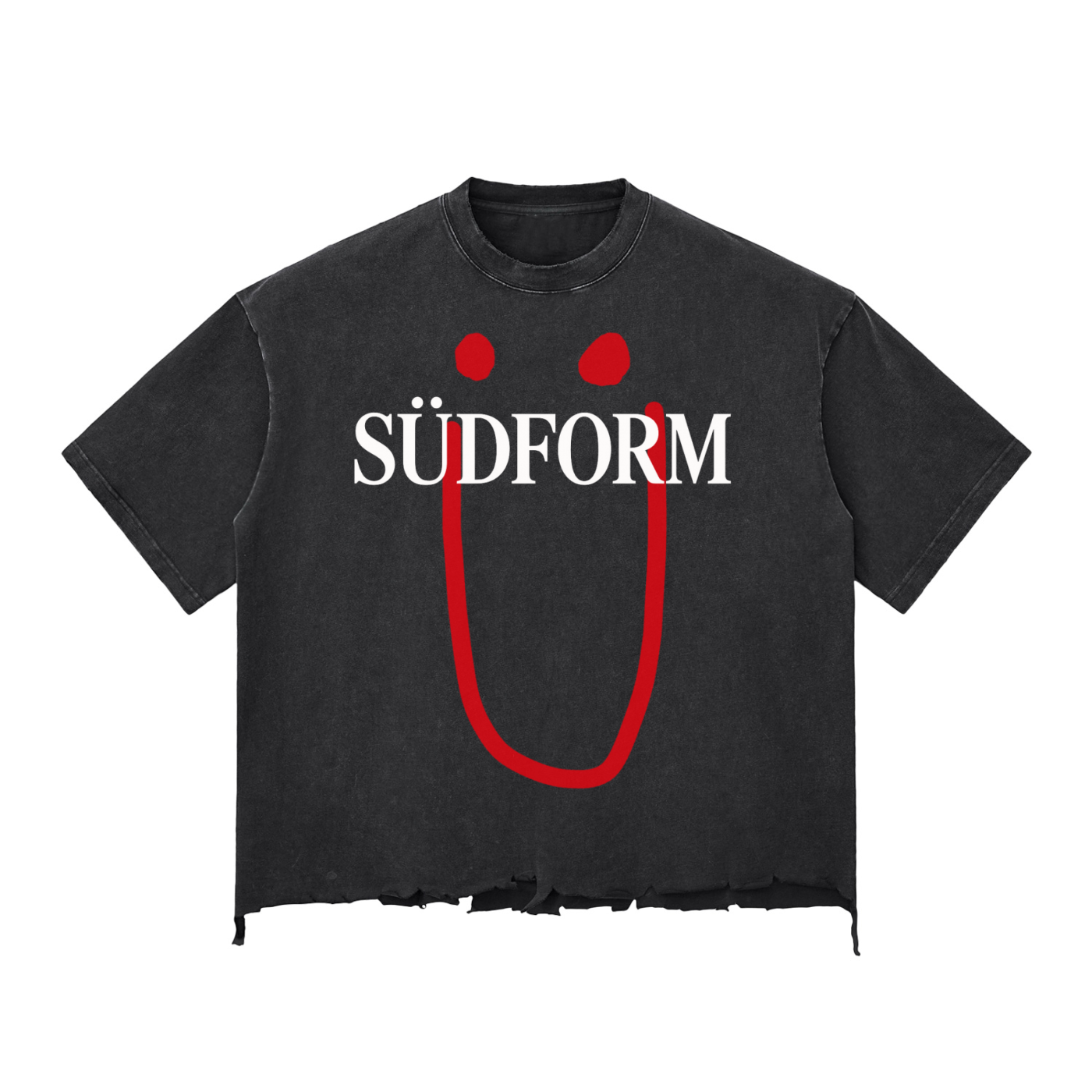 SÜDFORM "Loosen Up" Snow Wash Raw-Hem Boxy T-shirt