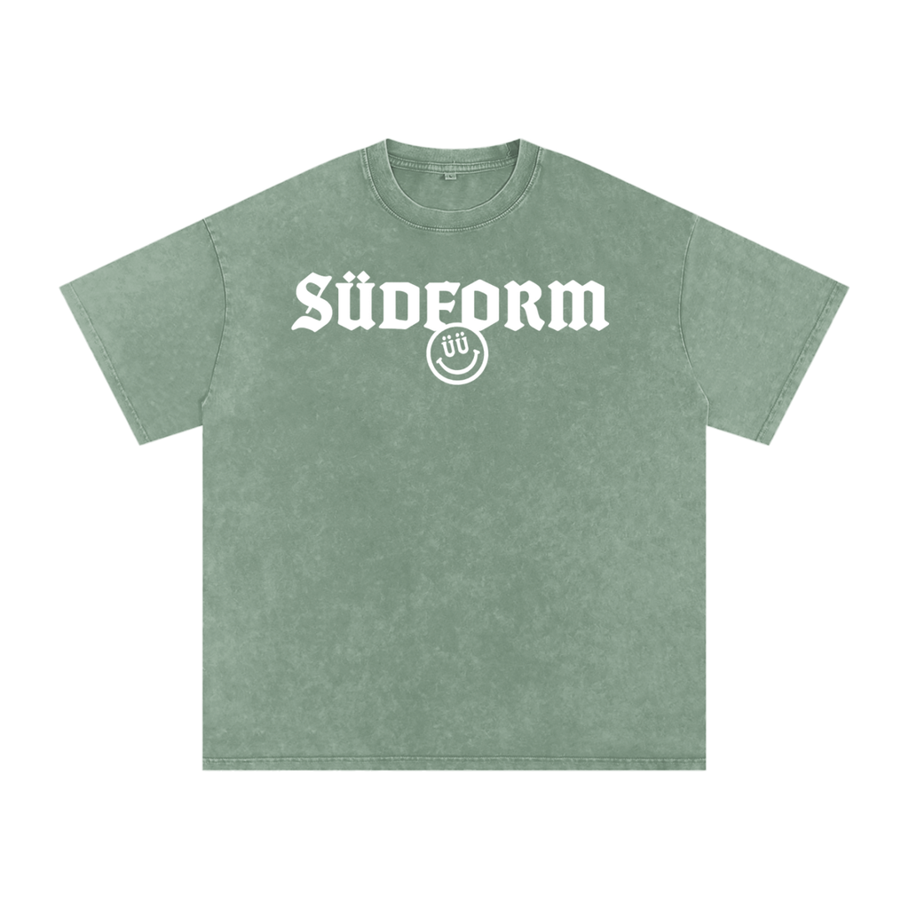 "Battle Green" SÜDFORM Snow washed oversized Tee