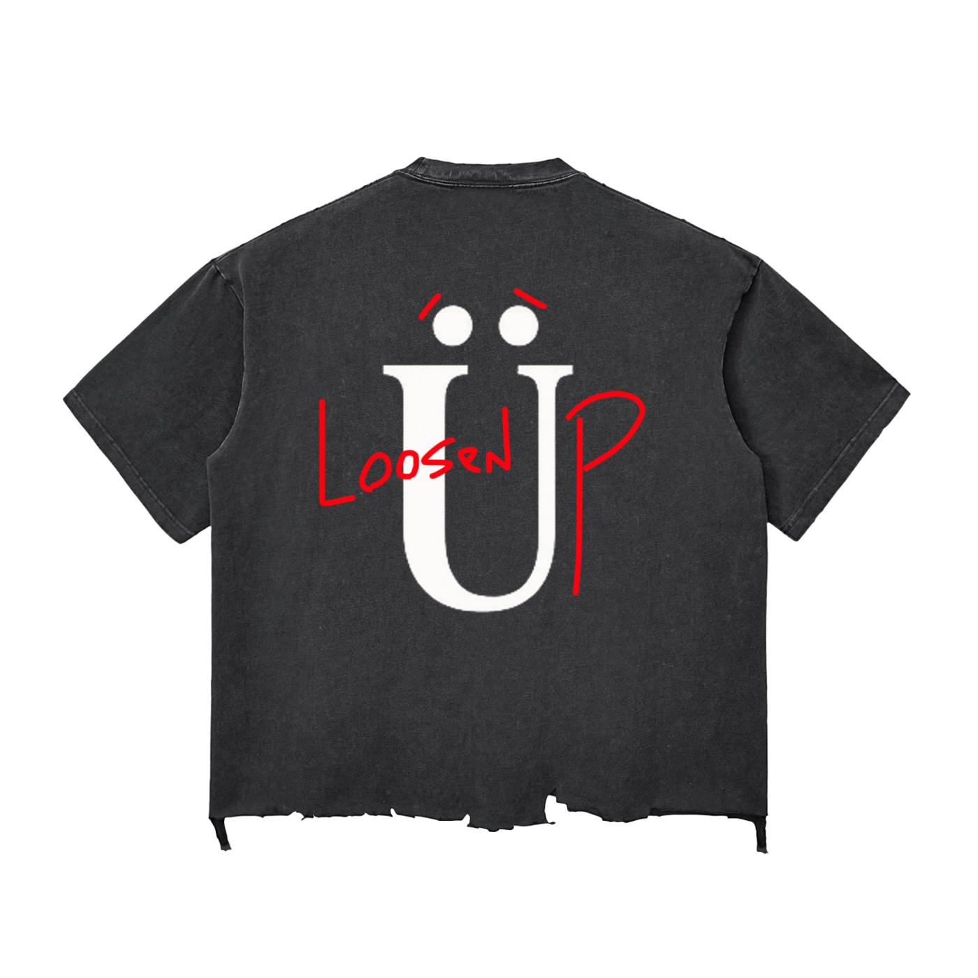 SÜDFORM "Loosen Up" Snow Wash Raw-Hem Boxy T-shirt