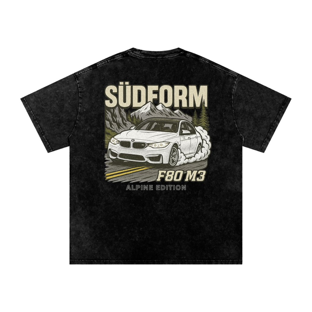 Snow Washed Oversized Cotton T-Shirt