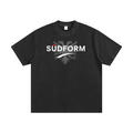 "Battle Bird" SÜDFORM Heavyweight Vintage Washed Frayed T-Shirt